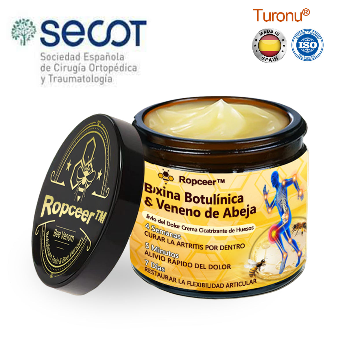 AGUIJON DE ABEJAS PARA ALIVIO Y TRATAMIENTO DEL DOLOR ROPCEER™ - CICATRIZANTE DE HUESOS