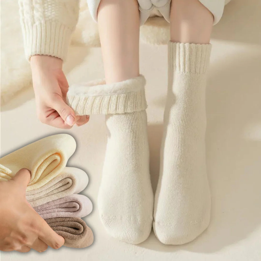 Medias Térmicas Abrigadas Con Felpa Interior (10 Pares)