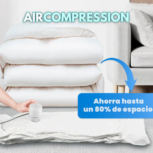 AIRCOMPRESS - PACK DE BOLSAS AL VACÍO + BOMBA ELÉCTRICA