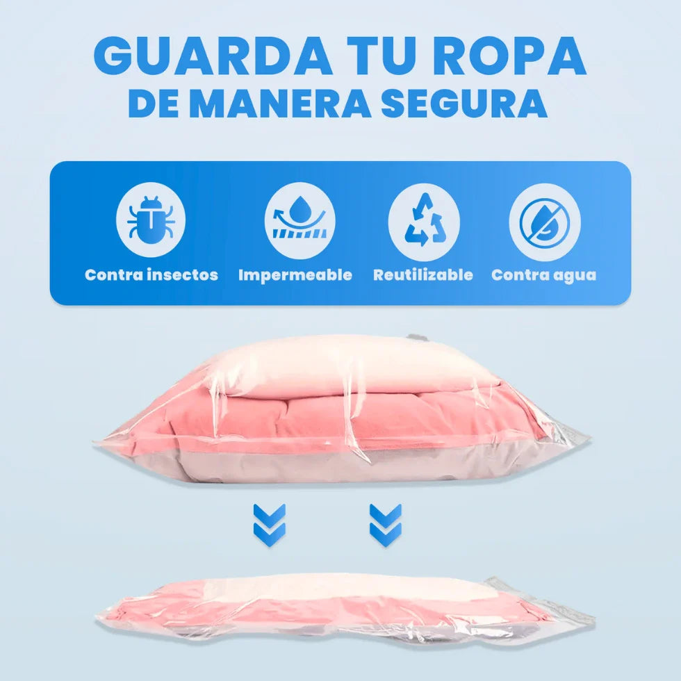 AIRCOMPRESS - PACK DE BOLSAS AL VACÍO + BOMBA ELÉCTRICA
