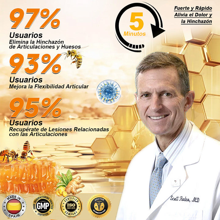 AGUIJON DE ABEJAS PARA ALIVIO Y TRATAMIENTO DEL DOLOR ROPCEER™ - CICATRIZANTE DE HUESOS