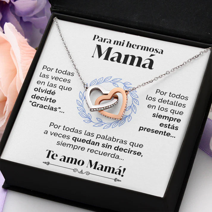 Collar con tarjeta dedicatoria - Siempre estás presente