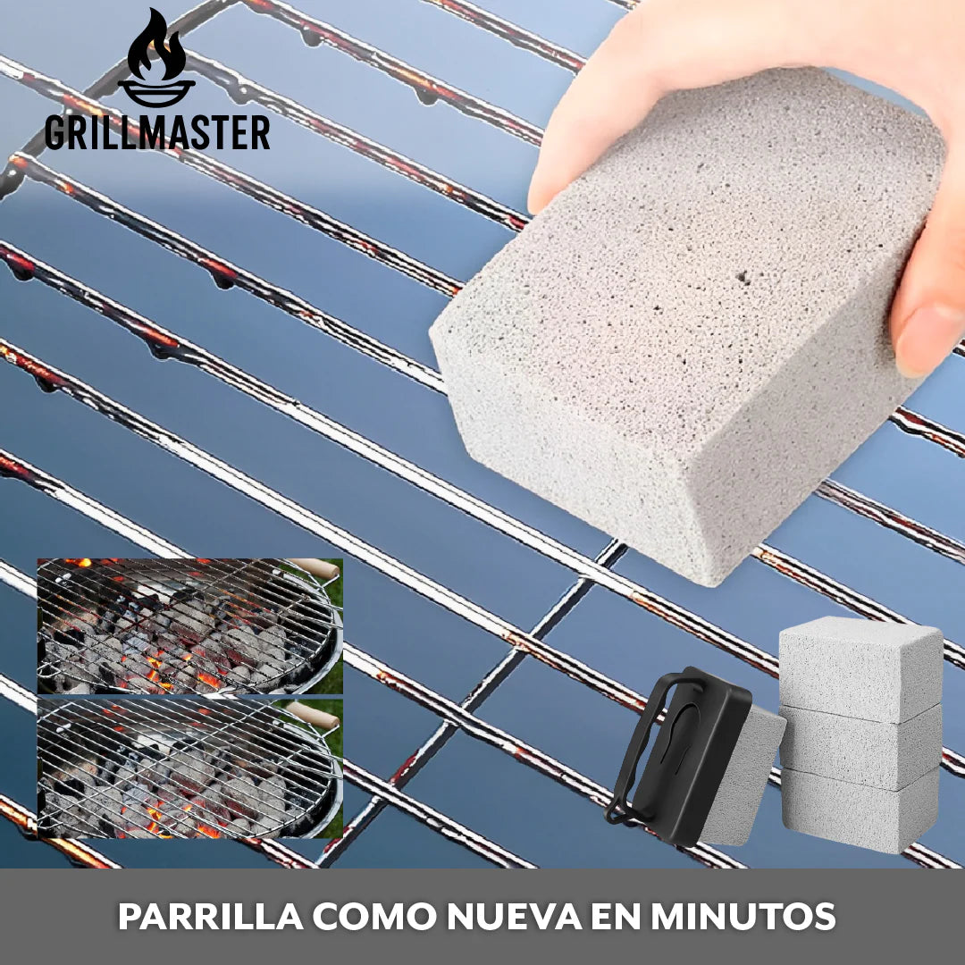 PIEDRA QUE DEJA TU PARRILLA IMPECABLE - GRILLMASTER™ (PACK DE 3)
