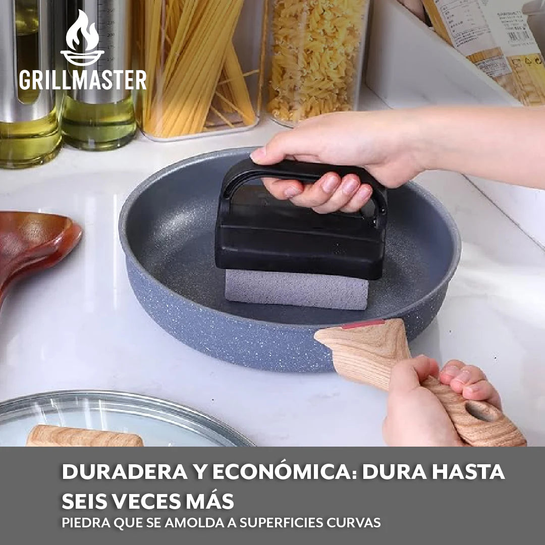 PIEDRA QUE DEJA TU PARRILLA IMPECABLE - GRILLMASTER™ (PACK DE 3)