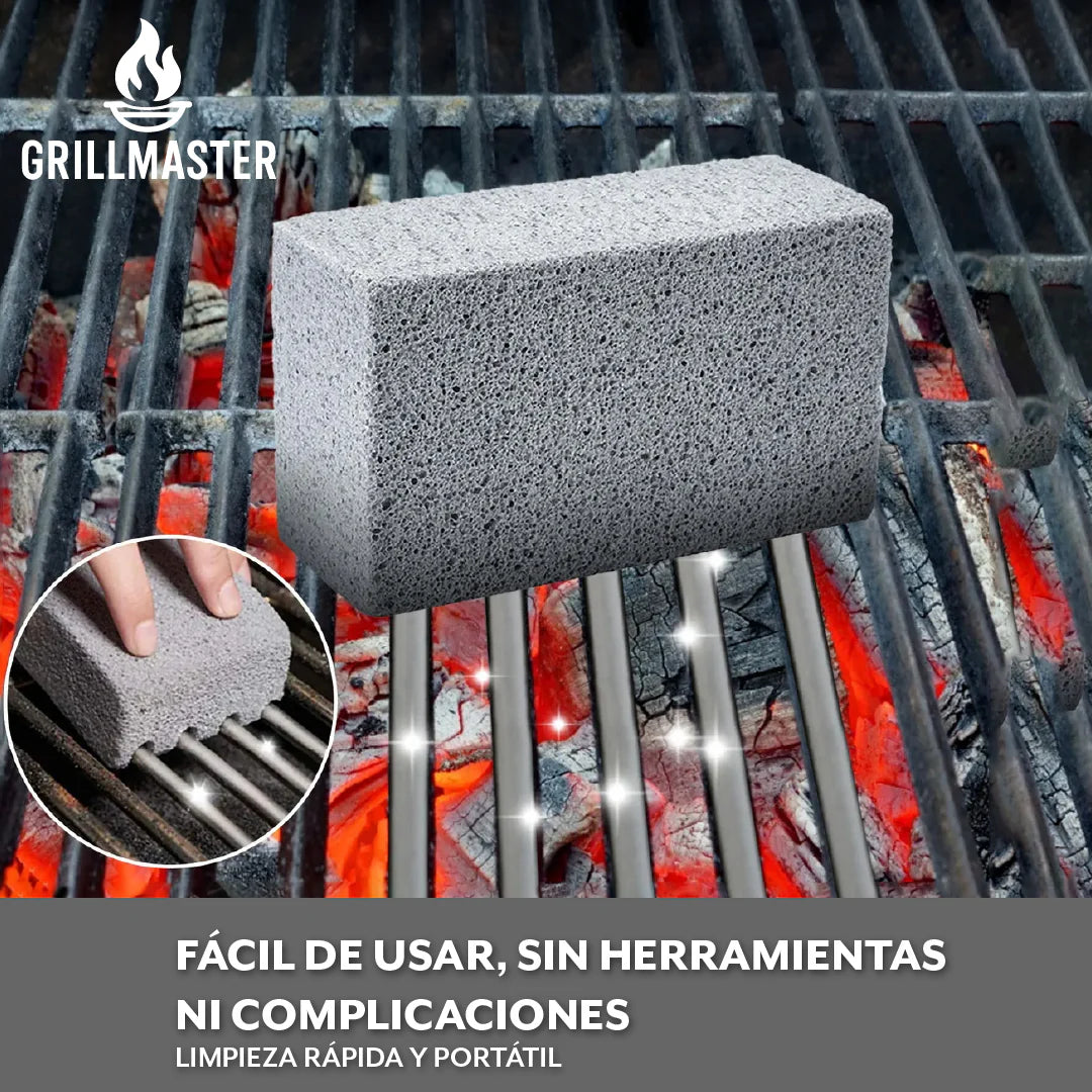 PIEDRA QUE DEJA TU PARRILLA IMPECABLE - GRILLMASTER™ (PACK DE 3)