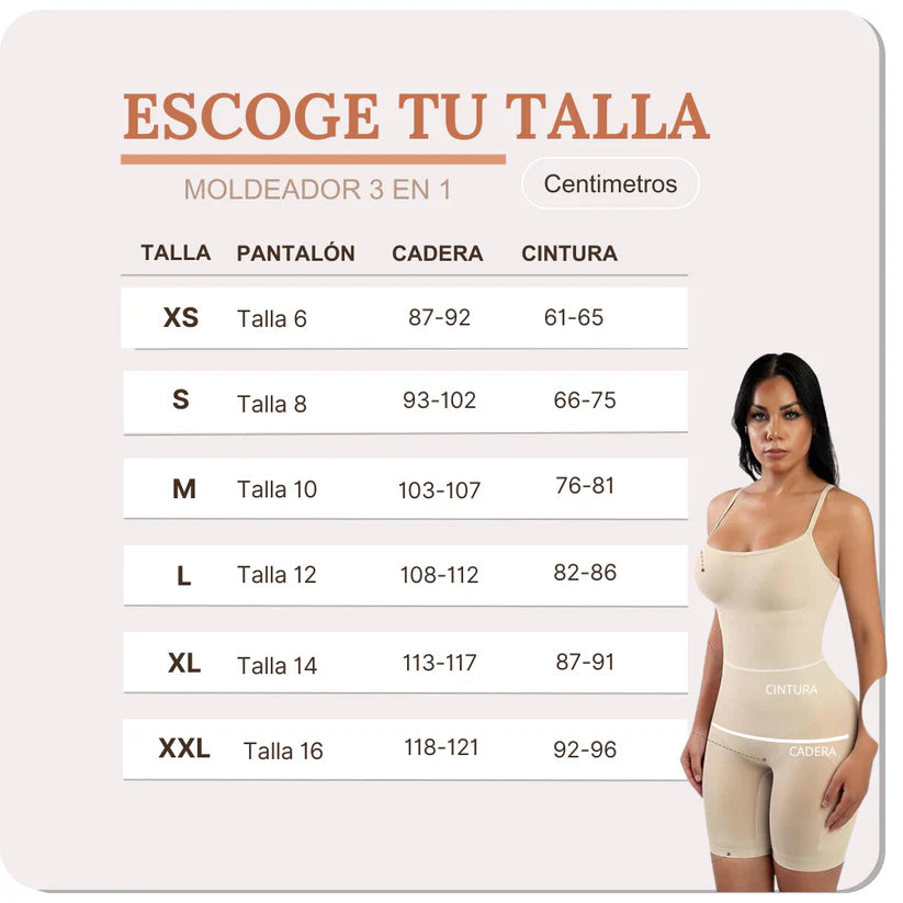 FAJA MOLDEADORA INVISIBLE 3 EN 1 + ENVÍO GRATIS