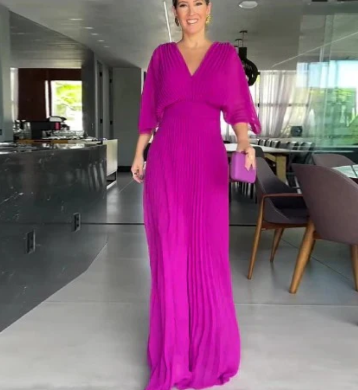 Silvia | Vestido Clásico Plisado